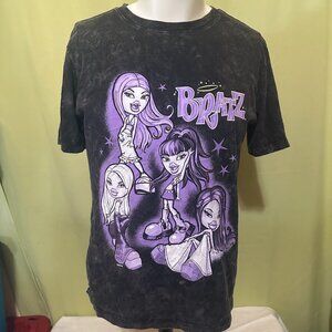 Bratz Yasmin Cloe Jade Sasha Meygan Men's Black Tye Dye Shirt Size Medium